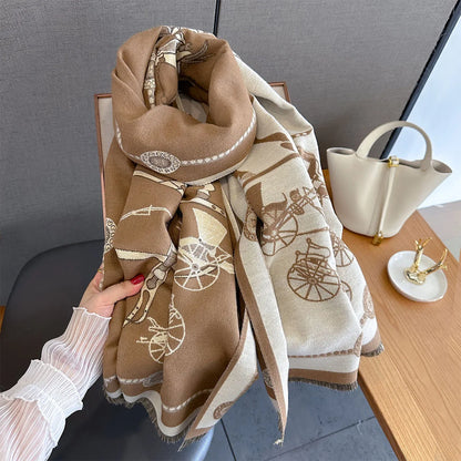 Rochelle Pashmina Scarf Brown