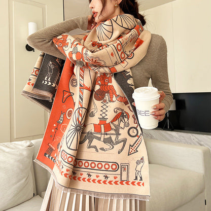 Laure Pashmina Scarf Orange