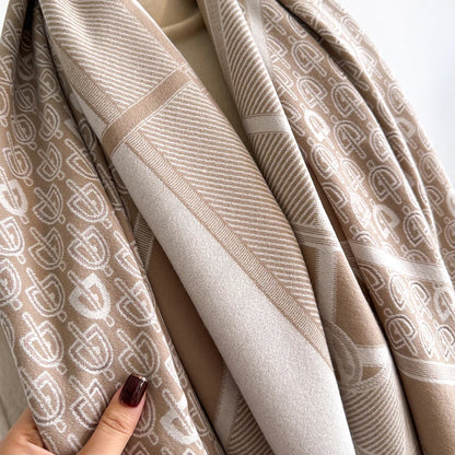 Seniga Pashmina Scarf Khaki