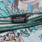 Foreast City Blue Silk Scarf / 90cm