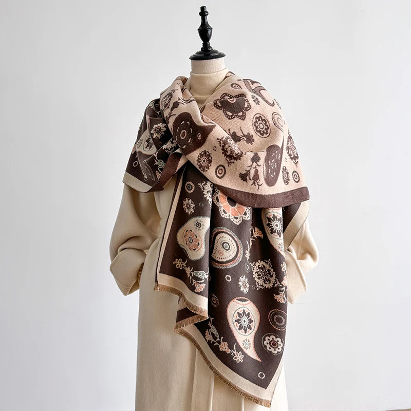 Sisinia Pashmina Scarf Brown