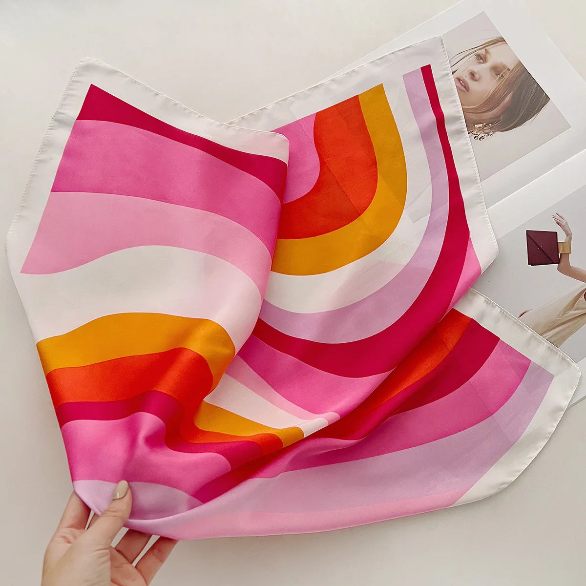 Isla Pink Scarf / 65cm