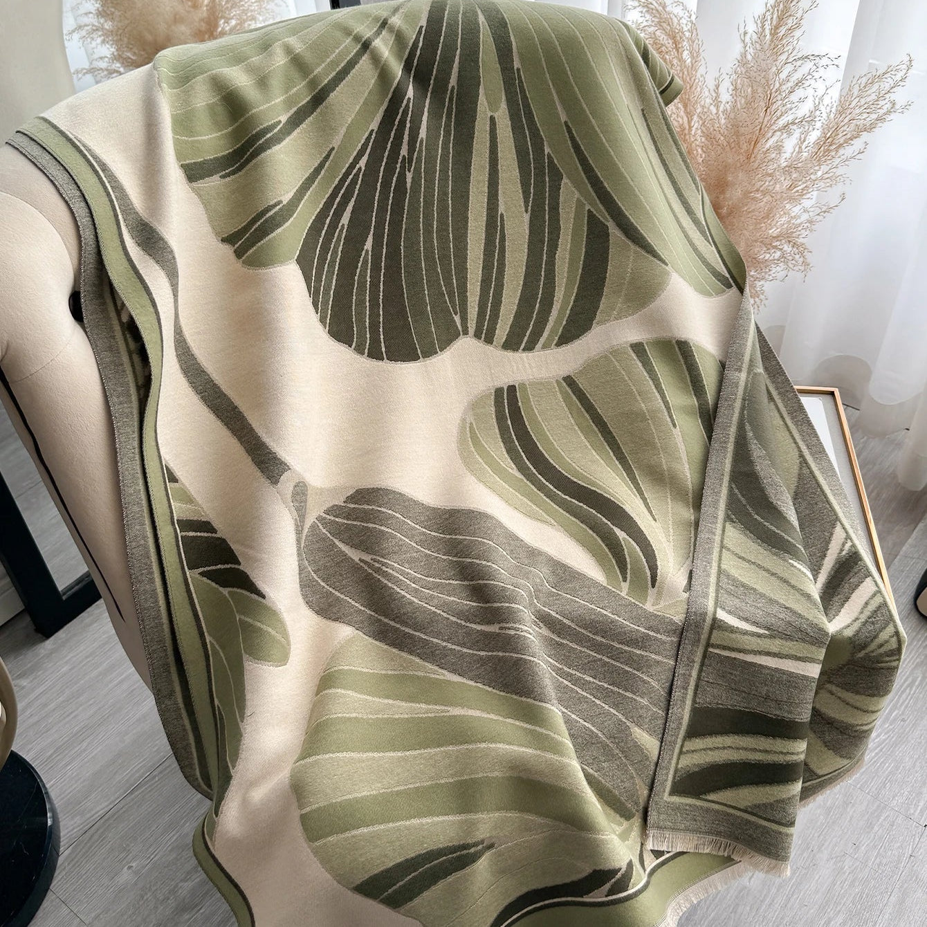 Lieta Pashmina Scarf Green