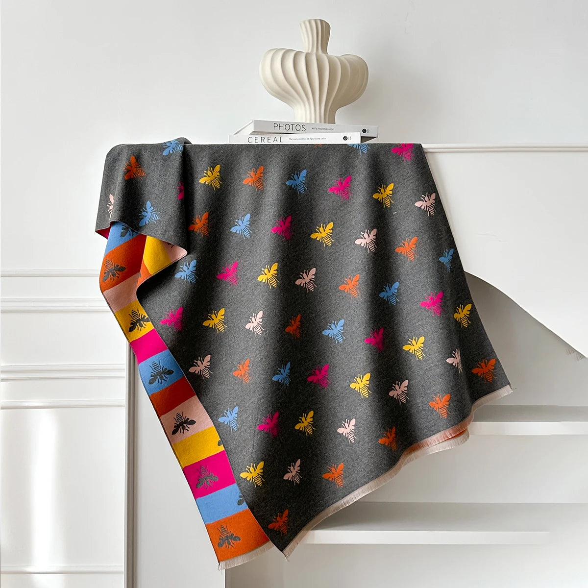 Aralda Pashmina Scarf Gray