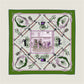 Carriage Blue & Green Double Print Scarf / 90cm