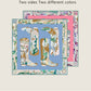 Boots Blue & Pink Double Print Scarf / 90cm