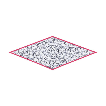 Stirrups Gray Silk Diamond Scarf