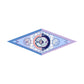 Wheel Purple Silk Diamond Scarf