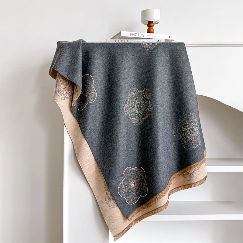 Lorella Pashmina Scarf Gray