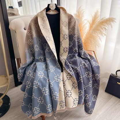 Arianna Pashmina Scarf Blue