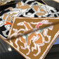 Horse Dancer Black Double Print Scarf / 90cm