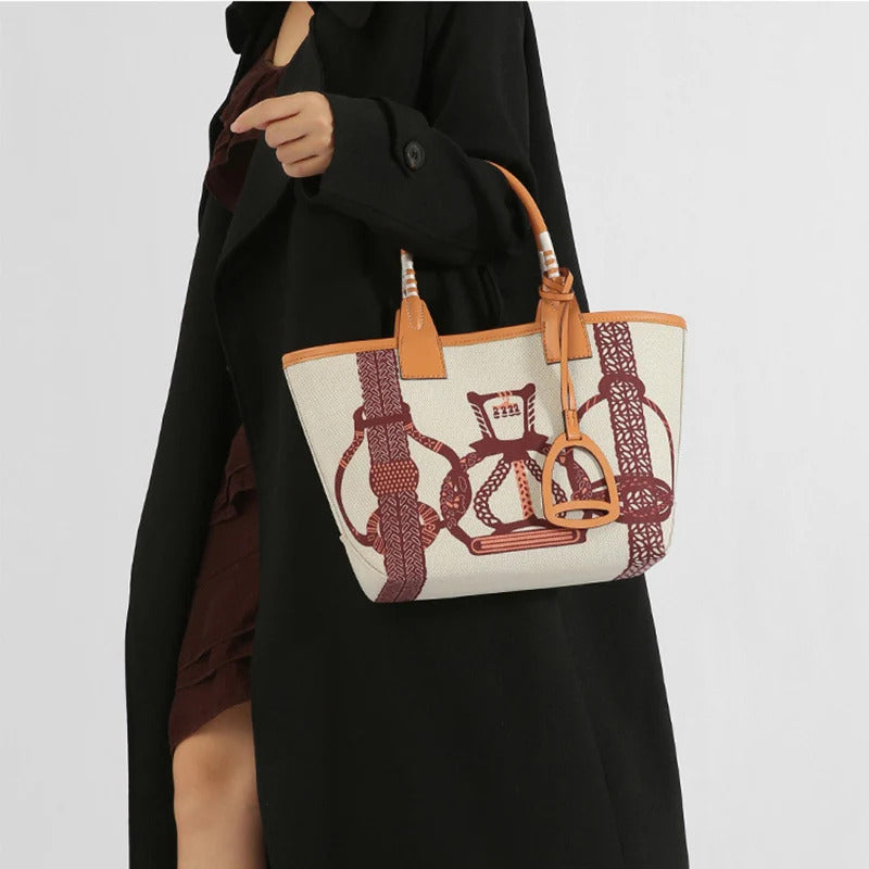 Stella Small Canvas & Leather Tote Bags