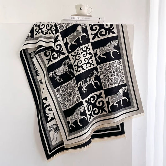 Laetitia Pashmina Scarf Black