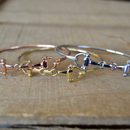 Snaffle Bit Bracelet (Gold, Rose Gold, Silver)