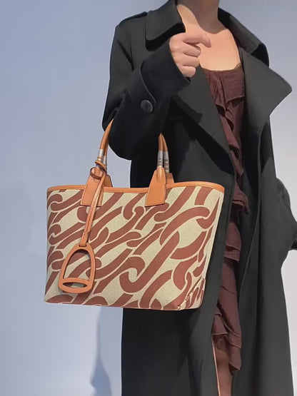 Stella Small Canvas & Leather Tote Bags