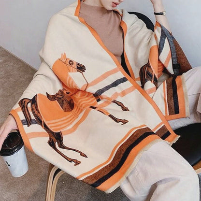 Thais Pashmina Scarf Orange