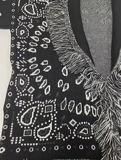 Black Ahanu Oversized Cardigan Jacket