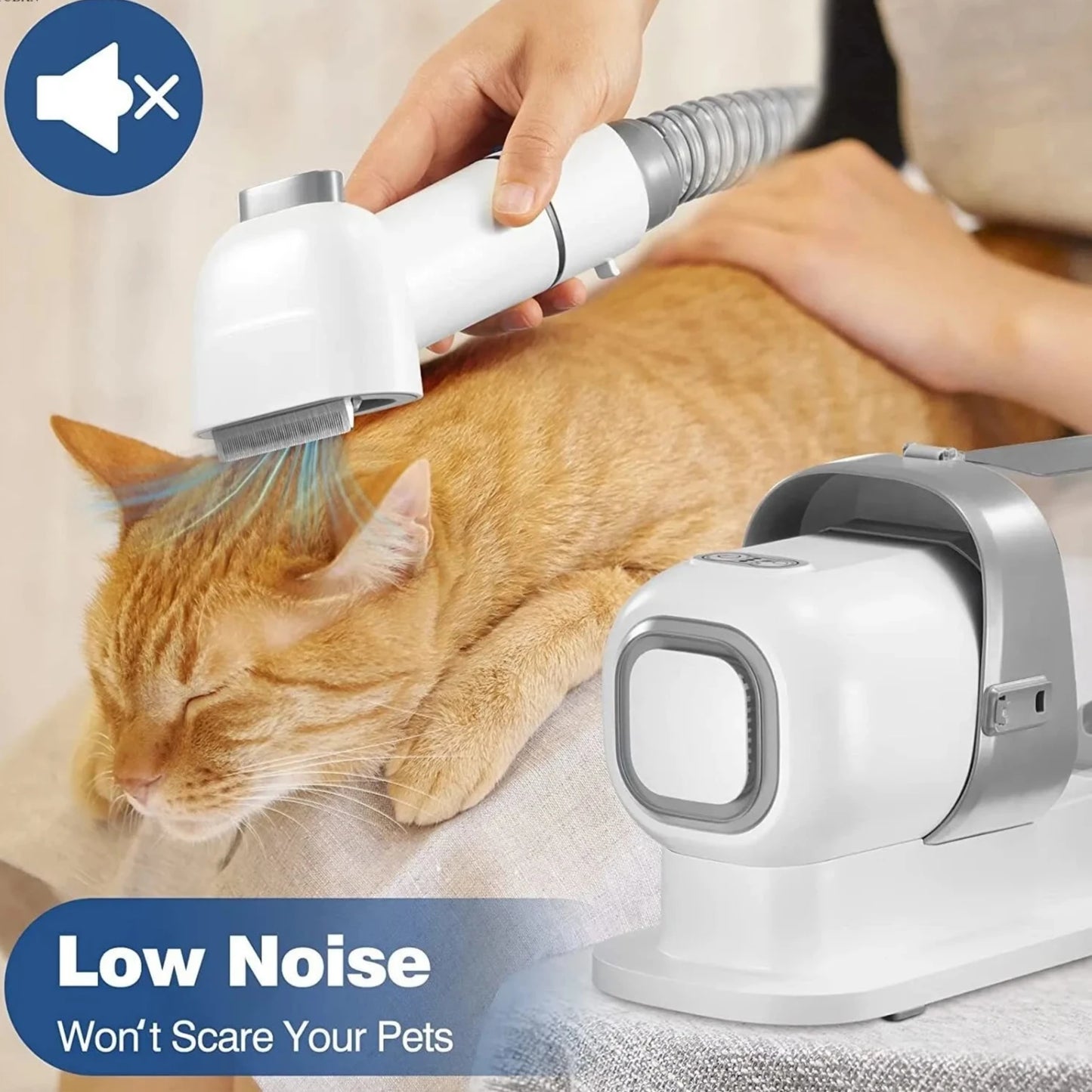 Multifunctional 5-in-1 Pet Grooming Vacuum Kit