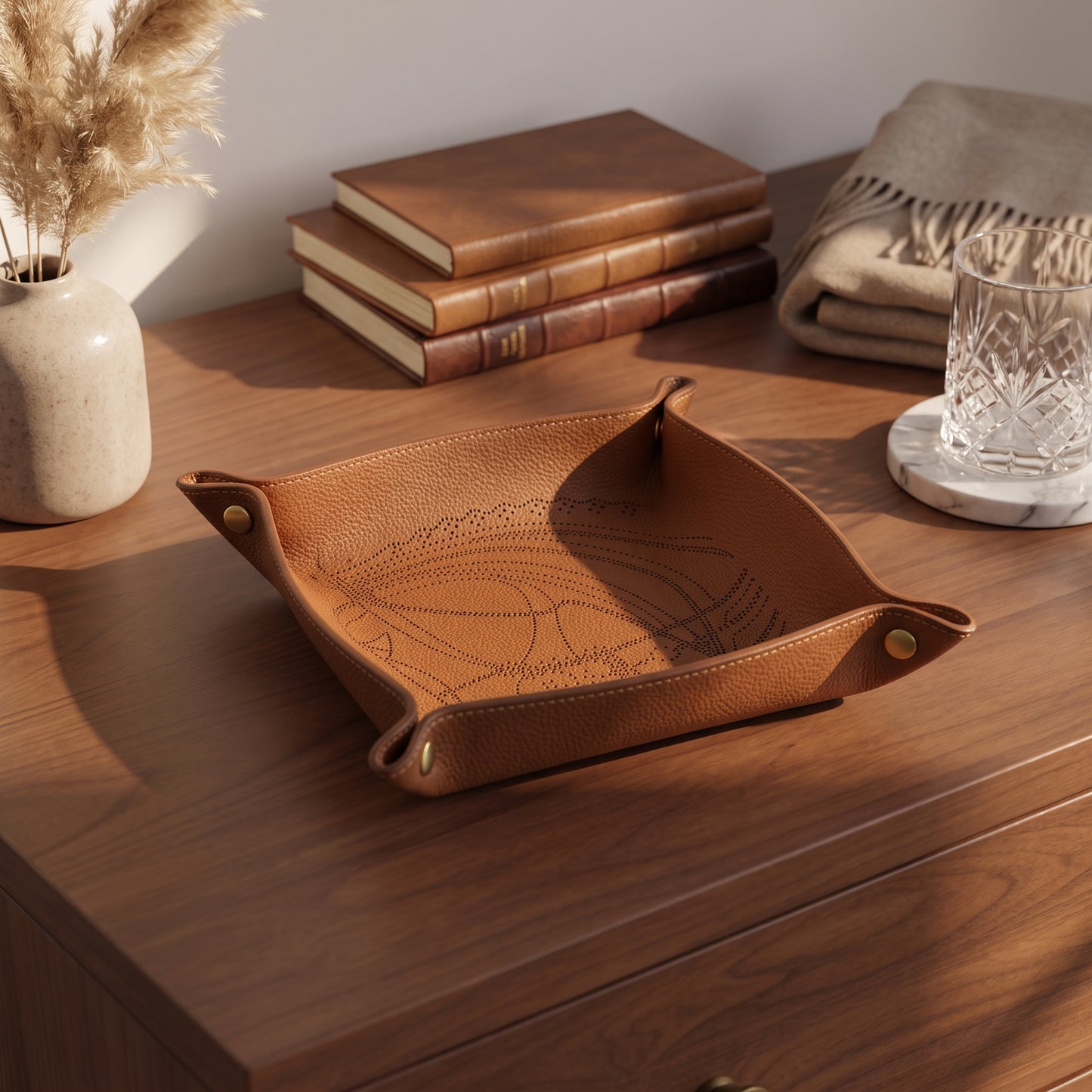 Sella Leather Valet Tray