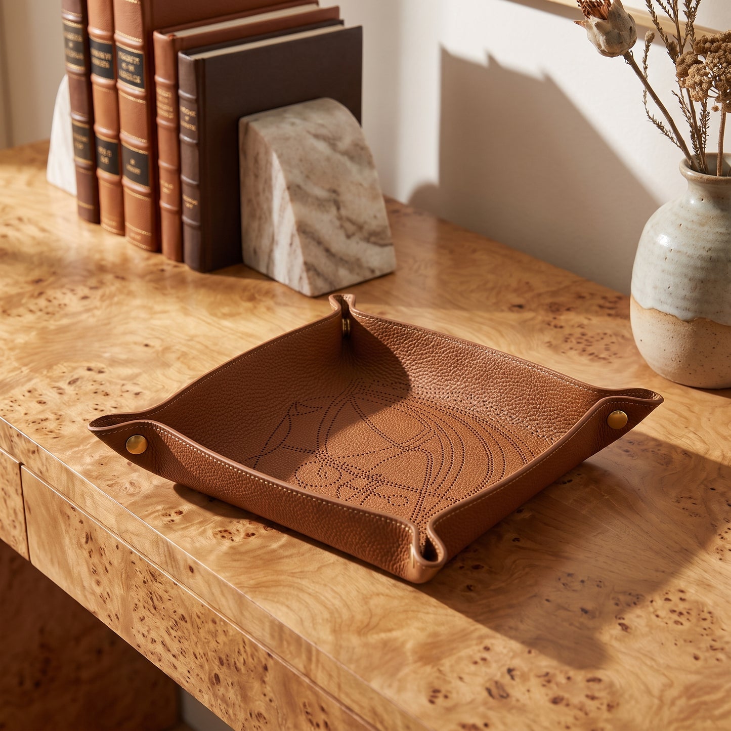 Sella Leather Valet Tray