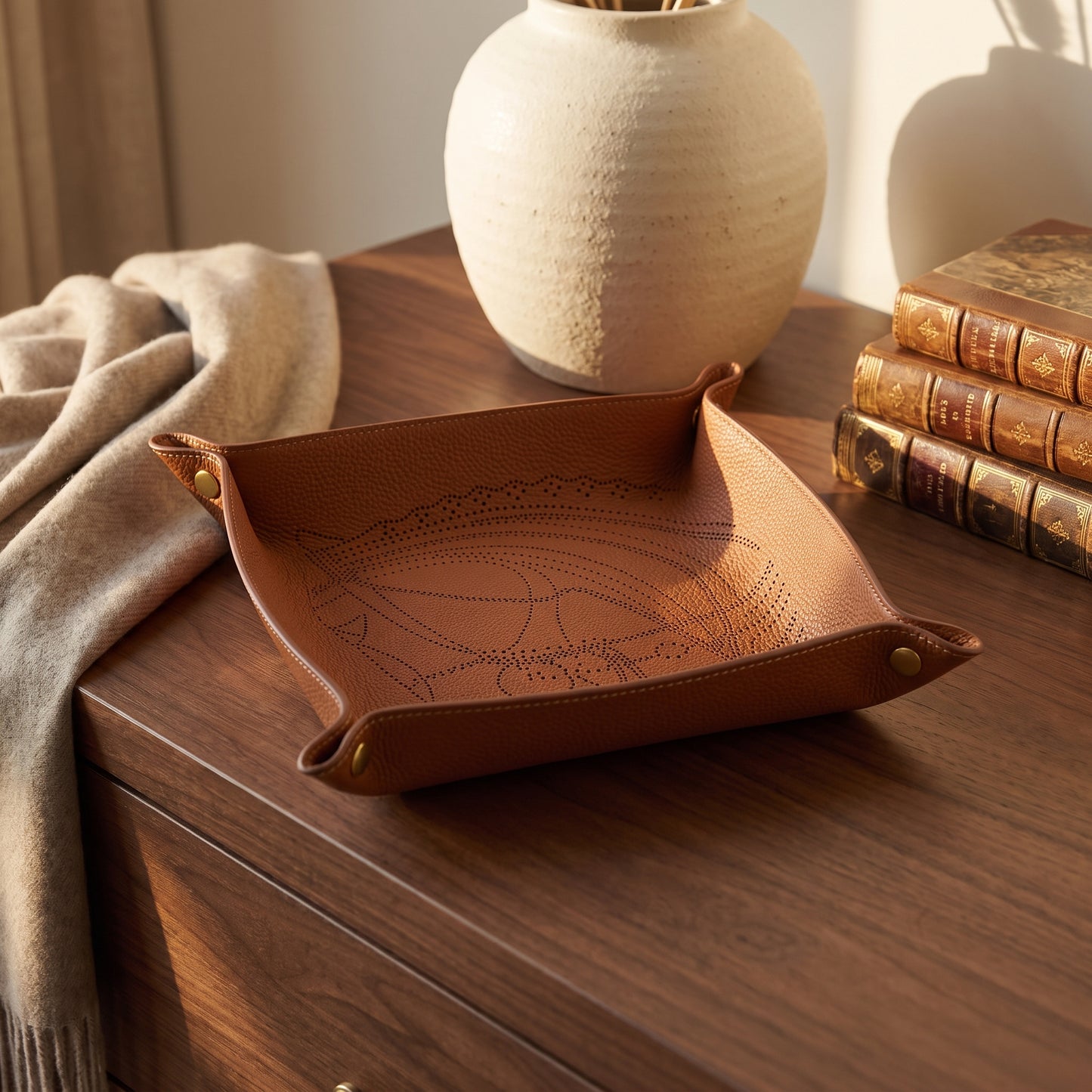 Sella Leather Valet Tray