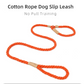 Yellow Rope Slip Leash & Collar - Dogs and Horses
