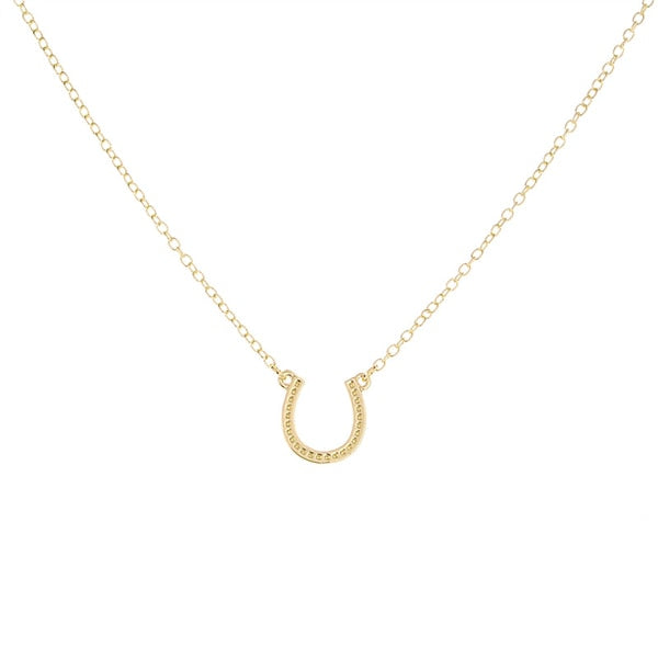 Horseshoe Necklace (Silver, Gold) - Dogs and Horses