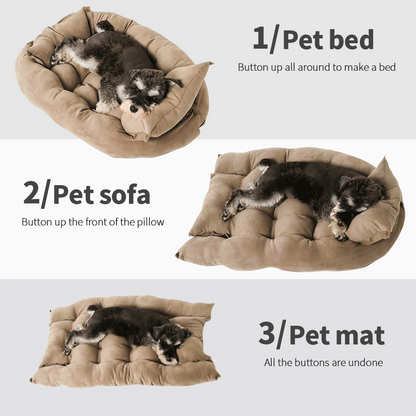 Natuzi Gray 3 in 1 Bed (Nest, Sofa or Mat) - Dogs and Horses
