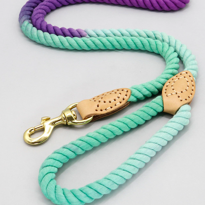Blue Cotton Rope Leash - Dogs and Horses