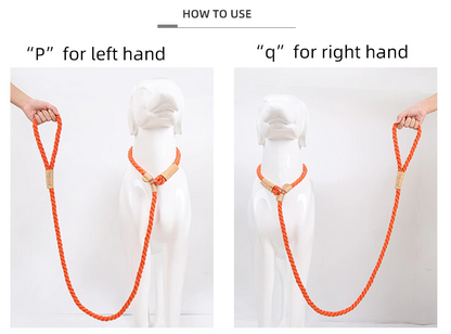 Gray Rope Slip Leash & Collar - Dogs and Horses