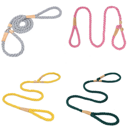 Blue Rope Slip Leash & Collar - Dogs and Horses