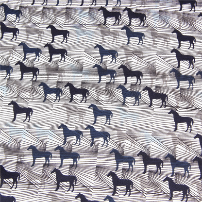 Roseta Blue Silk Scarf / 90cm