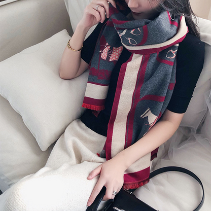 Nour Pashmina Scarf Gray