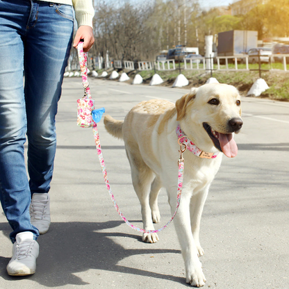 Floresta Pink Collar with Custom Engraving - Dogs and Horses