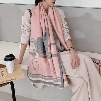 Thais Pashmina Scarf Pink