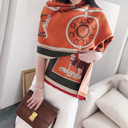 Nour Pashmina Scarf Orange