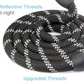 Black Reflective Padded Leash - Dogs and Horses