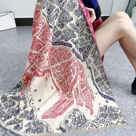 Felicity Pashmina Scarf Red