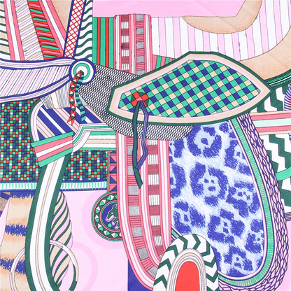 Idalia Pink Silk Scarf / 90cm