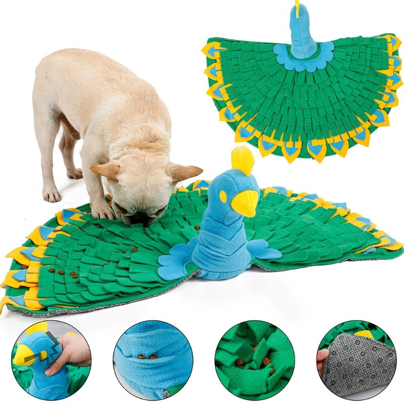 Peacock Snuffle Mat - Dogs and Horses