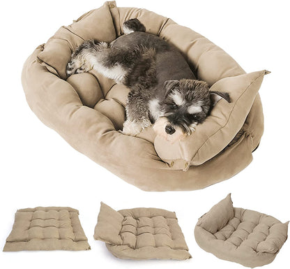 Adjustable 3-in-1 Pet Bed (Nest, Sofa or Mat)