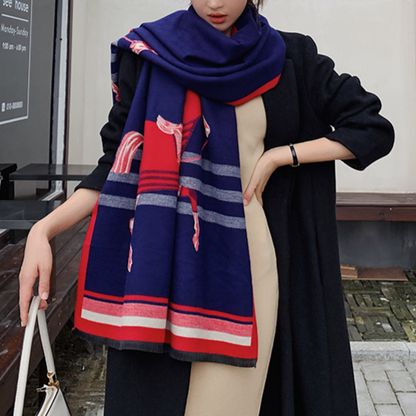 Thais Pashmina Scarf Blue