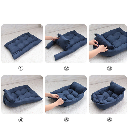 Natuzi Navy 3 in 1 Bed (Nest, Sofa or Mat) - Dogs and Horses