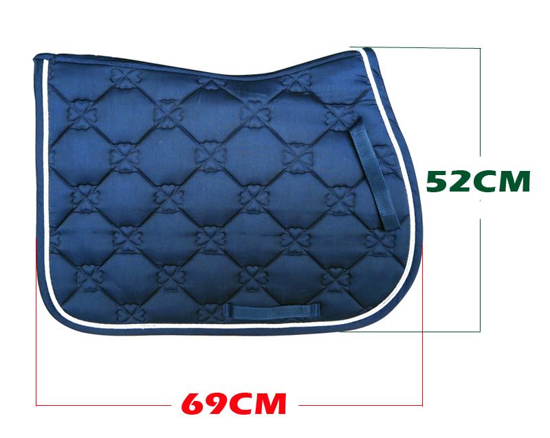 Blue Cotton Saddle Pad - Dogs and Horses