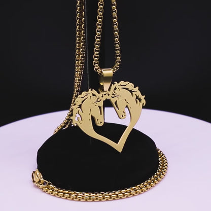 Stainless Steel Horse Necklaces