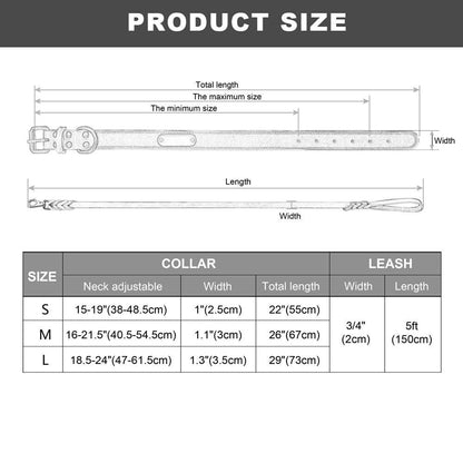 Bergamo Red Leather Collar & Leash Set - Dogs and Horses