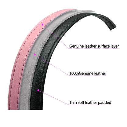 Matera Pink Leather Leash - Dogs and Horses