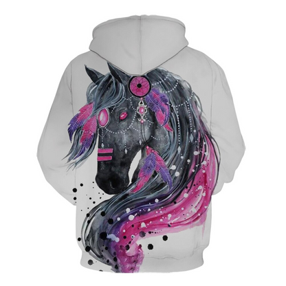 Zola Horse Art Hoodie - Dogs and Horses