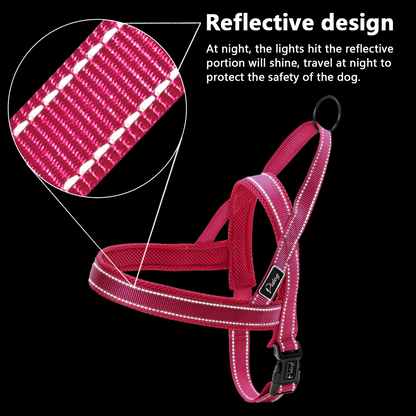 Black No Pull Reflective Harness - Dogs and Horses