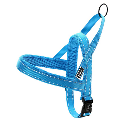 Blue No Pull Reflective Harness & Leash Set - Dogs and Horses
